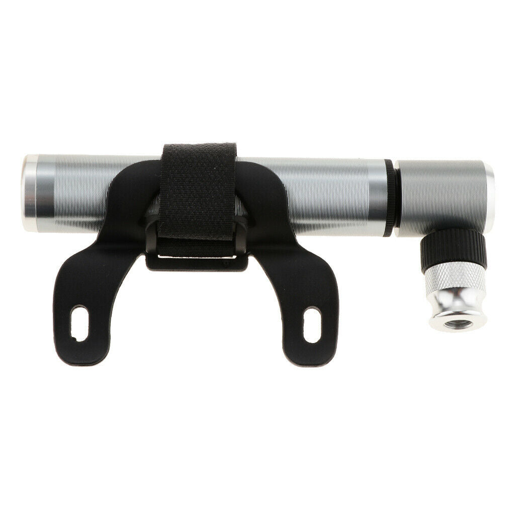 Portable Bike Bicycle Pump Mini Cycle Air Pump Fits Presta & Schrader Valves
