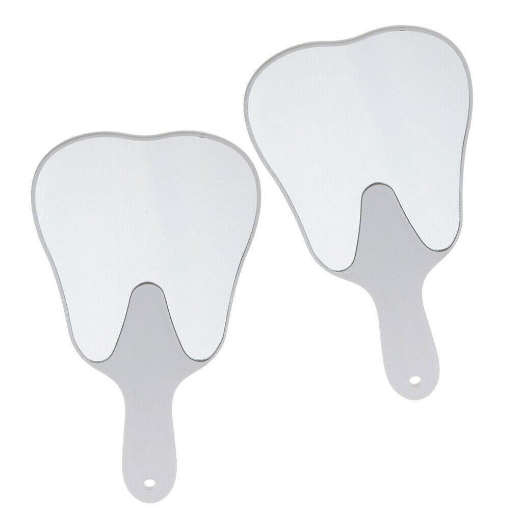 2x Hand Held Mirror For Salon Barber Makeup Dental Clinic Hand Mirror Gifts