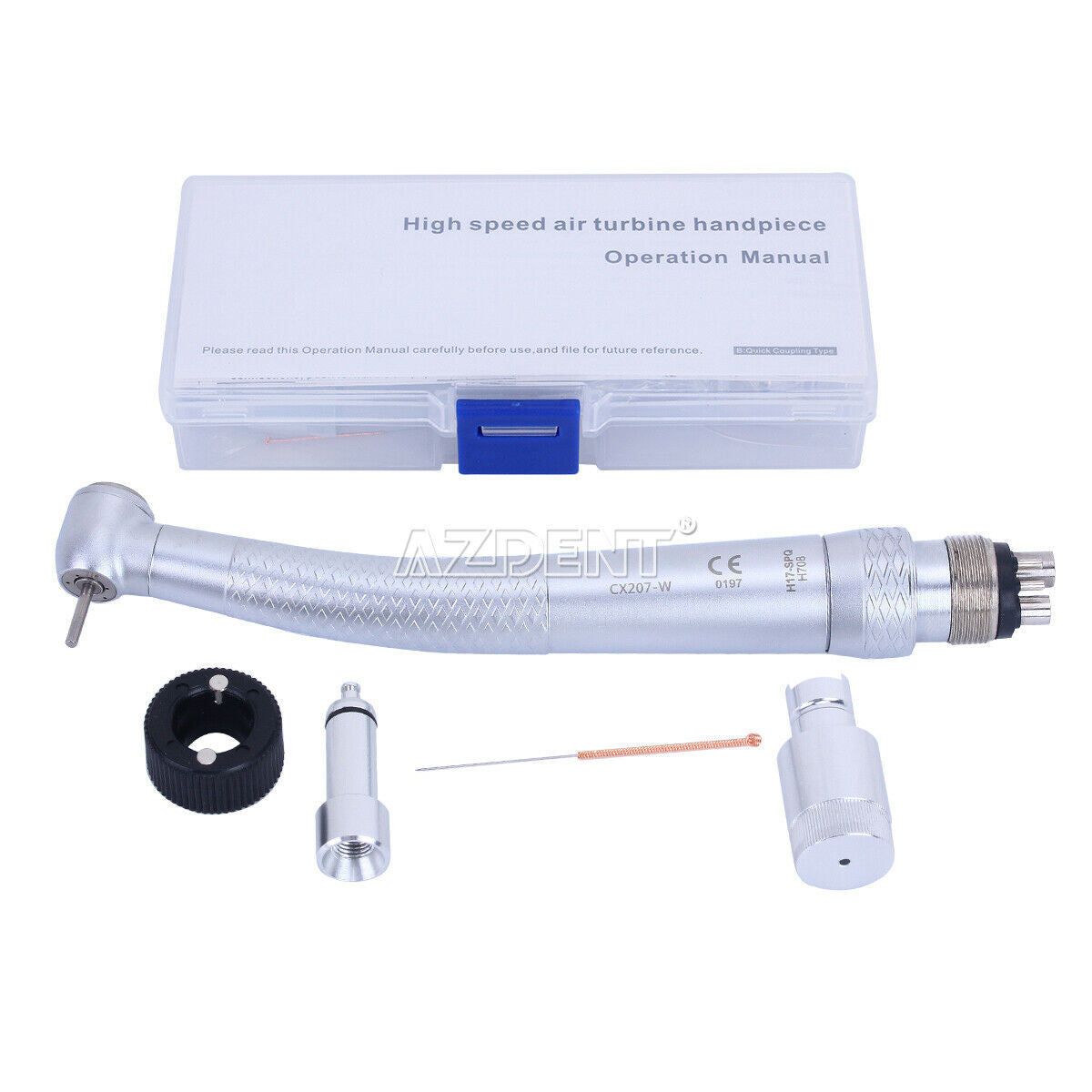 20X COXO Dental 4 Holes High Speed Handpiece Push 3 Water Spray & Quick Coupling