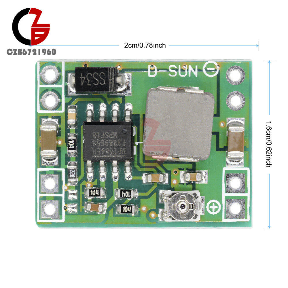 5PCS Mini 3A DC-DC Converter Step Down MP1584 Adjustable 3V 5V 16V Power for RC