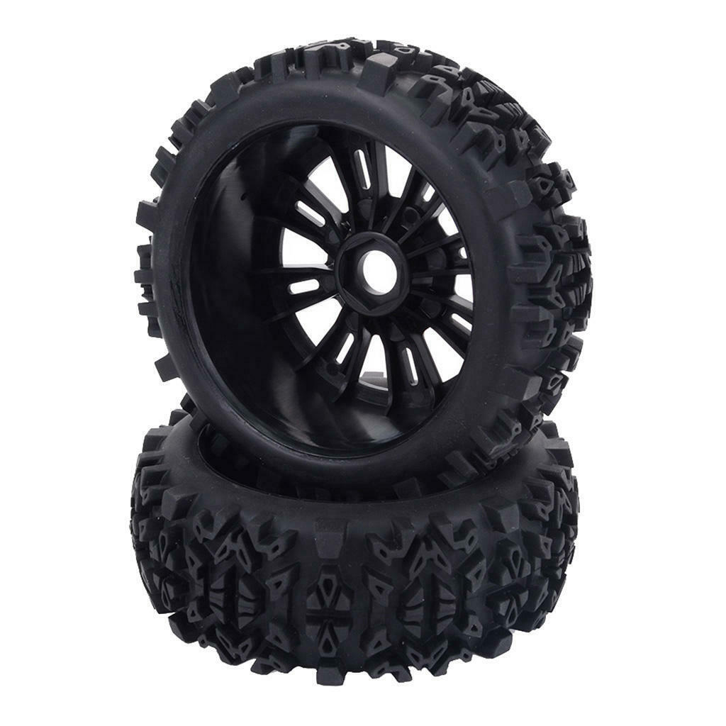 4Pieces Tires Wheel Climbing 1/8 RC Truggy Truck DIY Replacement Parts