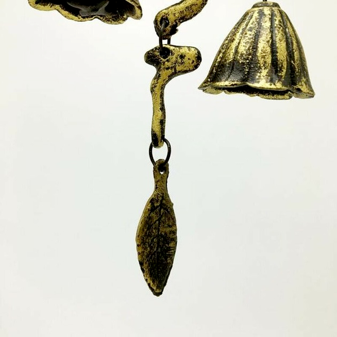 Iron Wind Chime Metal Aeolian Bell Wall Room Outdoor Hang Home Decoration Retro