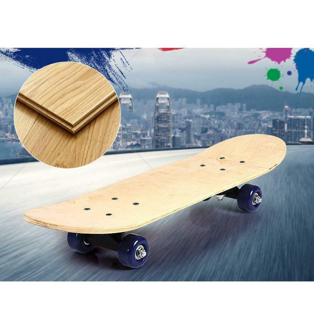 2Pc 24inch Blank Skateboard Decks 7-Layer Maple Double Concave Natural Skate Pro