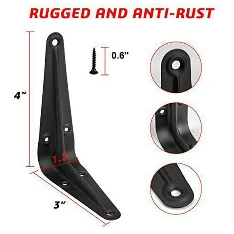 L-Shaped Bracket Right-Angle Bracket Metal Joint Angle Bracket Shelf SuspensioE7