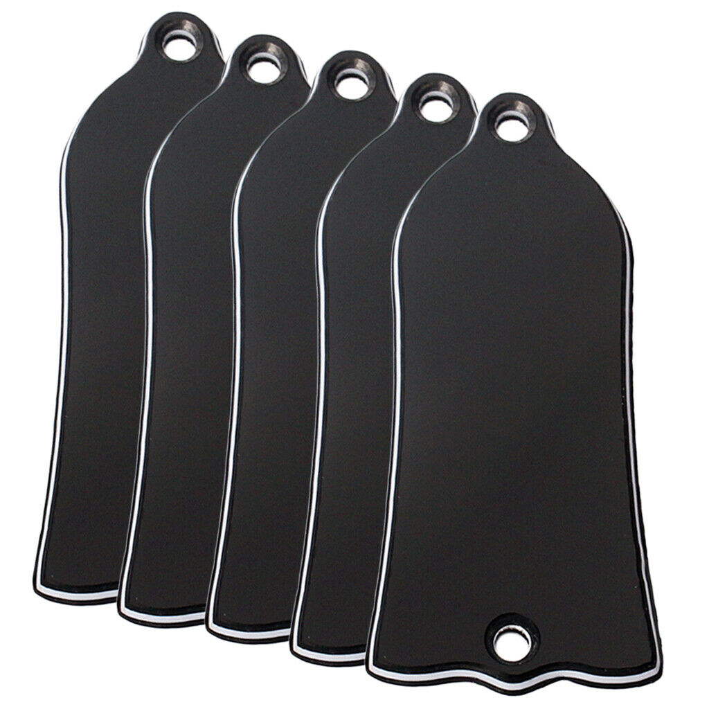 5pcs Plastic Bell-shaped Guitar Replacement 3ply Truss Rod Cover for Gibson
