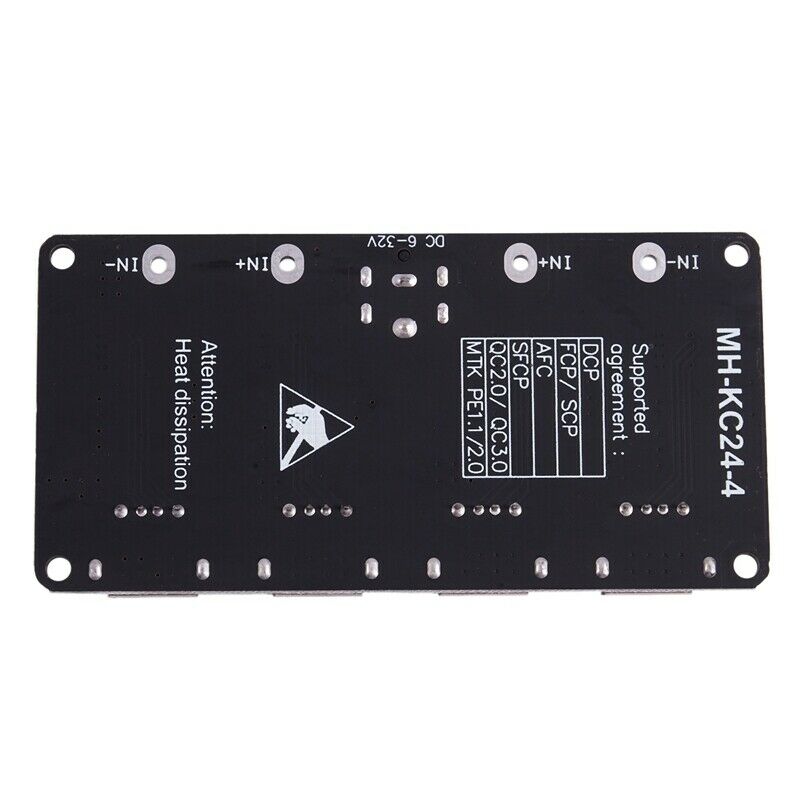 4 Channel Usb Qc3.0 Qc2.0 Dc-Dc Buck Converter Charging  Module 6-32V 9V 12V 2D2