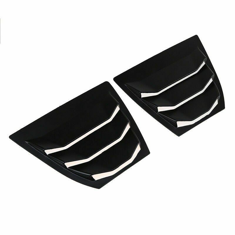 Pair Window Scoop Louvers Cover Matte Black Fits Mazda 3/Axela Sedan 2014-2021