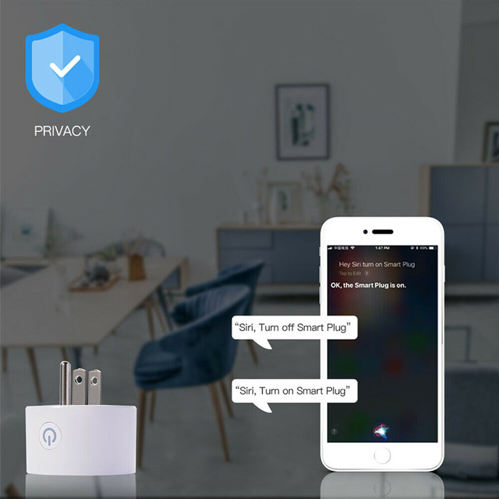 Smart Plug WiFi Outlet Socket Remote Control & Timer HomeKit Alexa Google Home