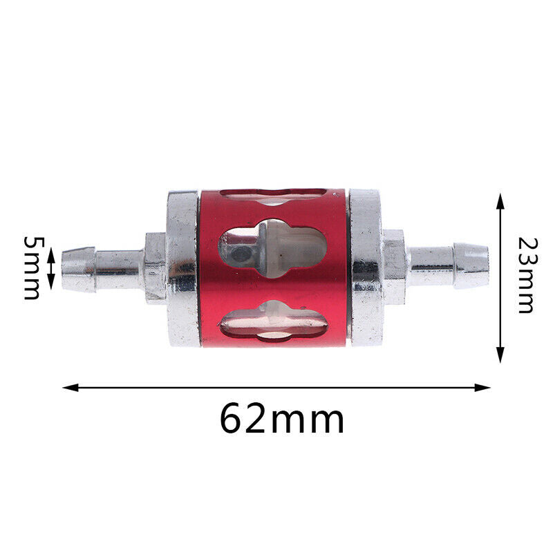 Motorcycle Gas Fuel Filter Fits 8mm 1/4'' Inline Universal Hose Filte.l8