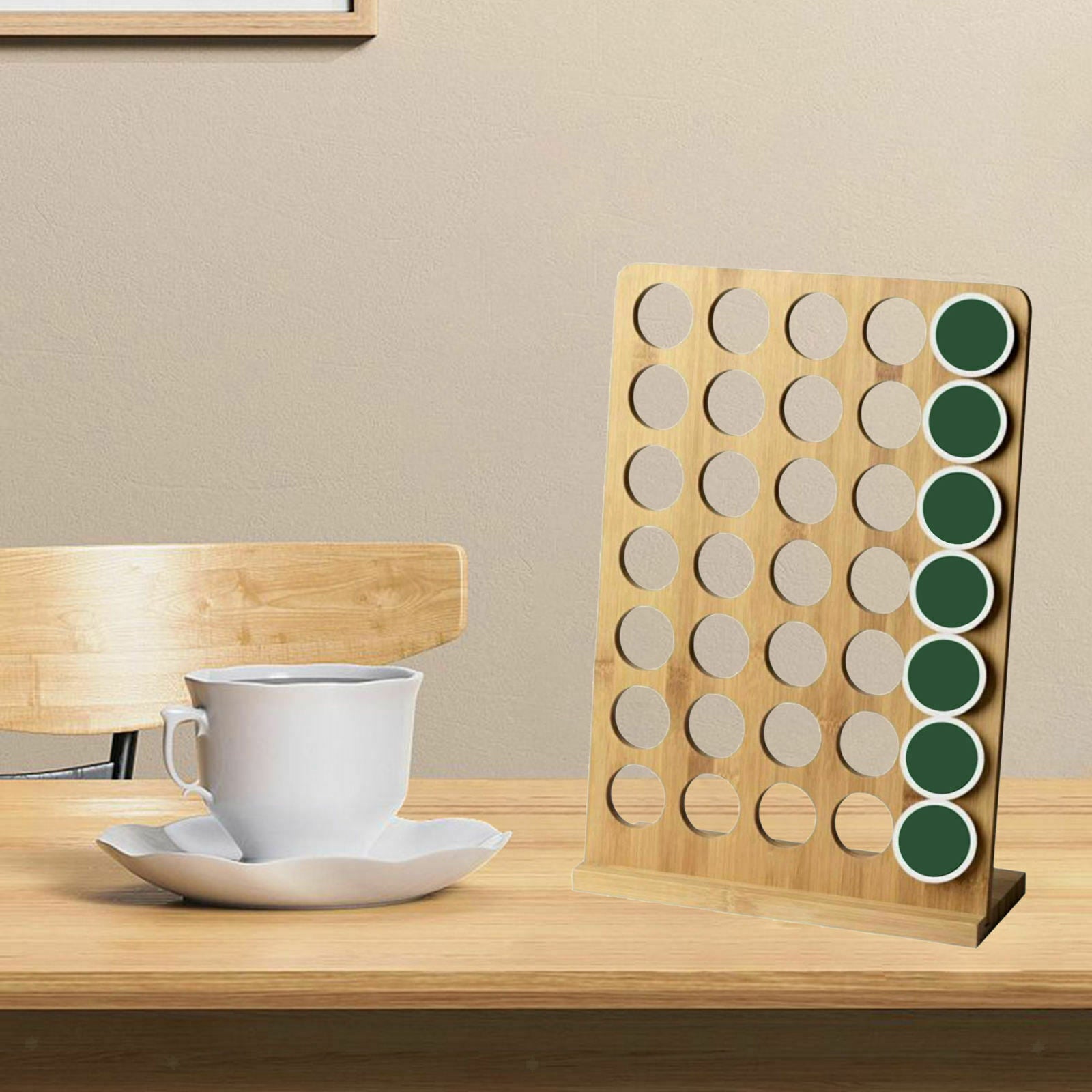 Coffee Pod Rack Capsule Storage Display 35 Capacity Organizer Rack Stand Coffee