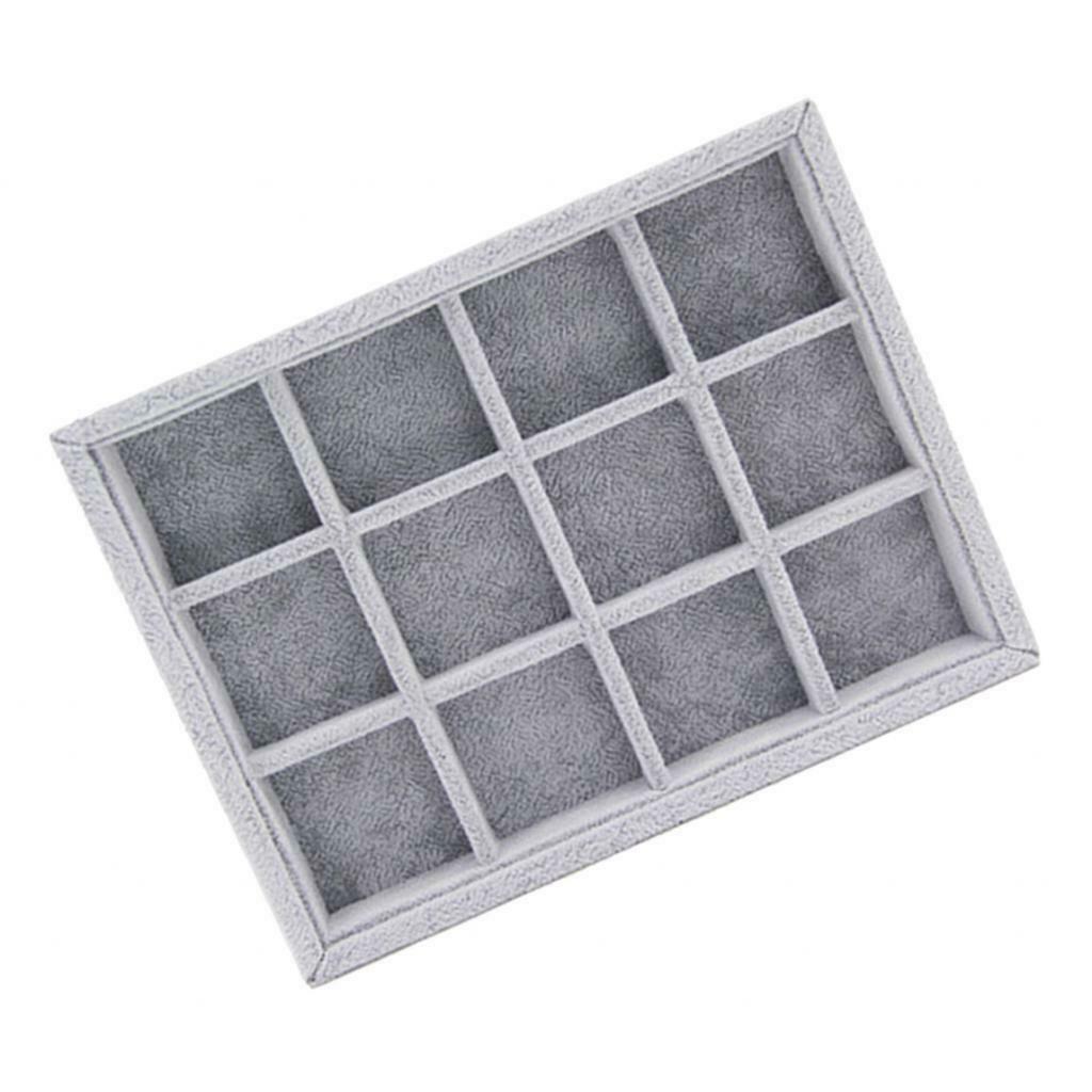 2x Jewelry Tray Bracelets Necklace Diamond Storage Case Holder Container