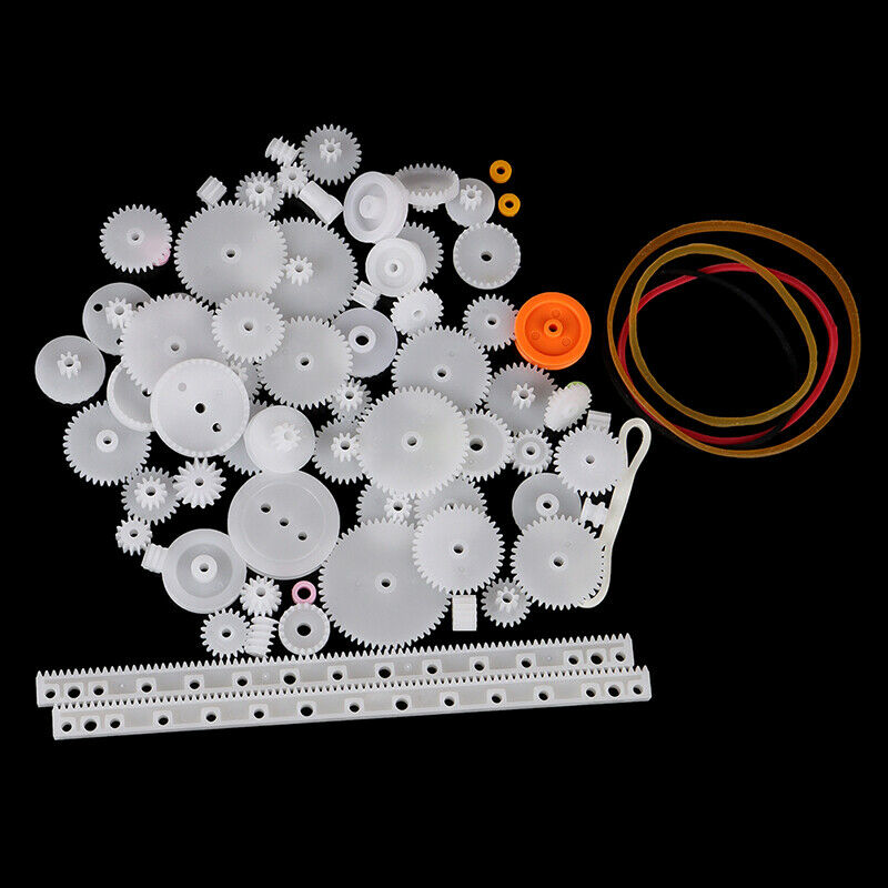75PCS/lot Plastic Gear Rack Pulley Belt Worm Gear Single-and Double-gear HsFEH