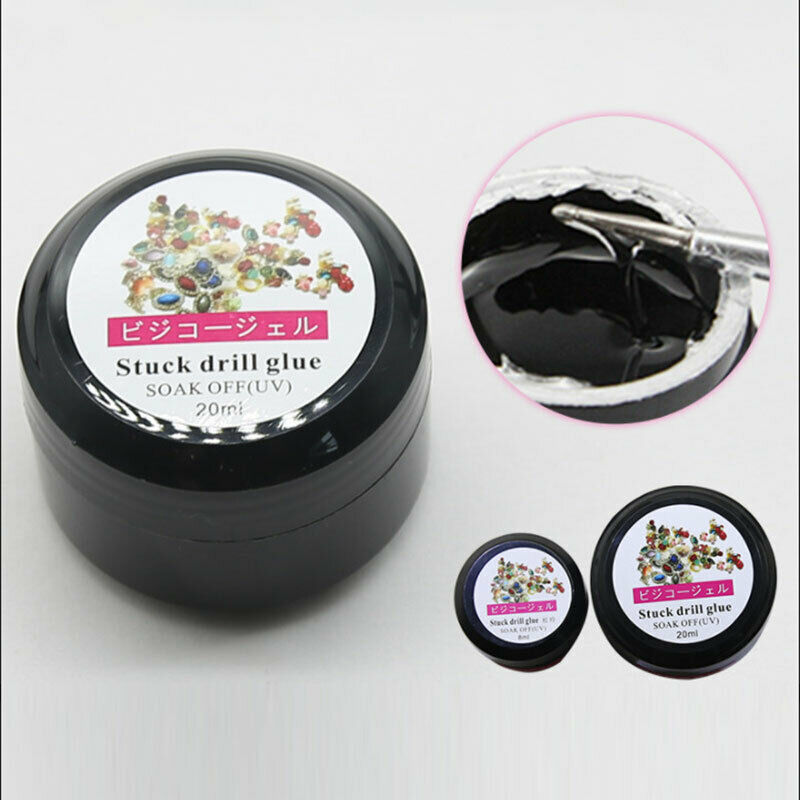 8ml Professional Super Sticky UV Gel Nail Polish Glue Crystal Nails Jewelry BDA