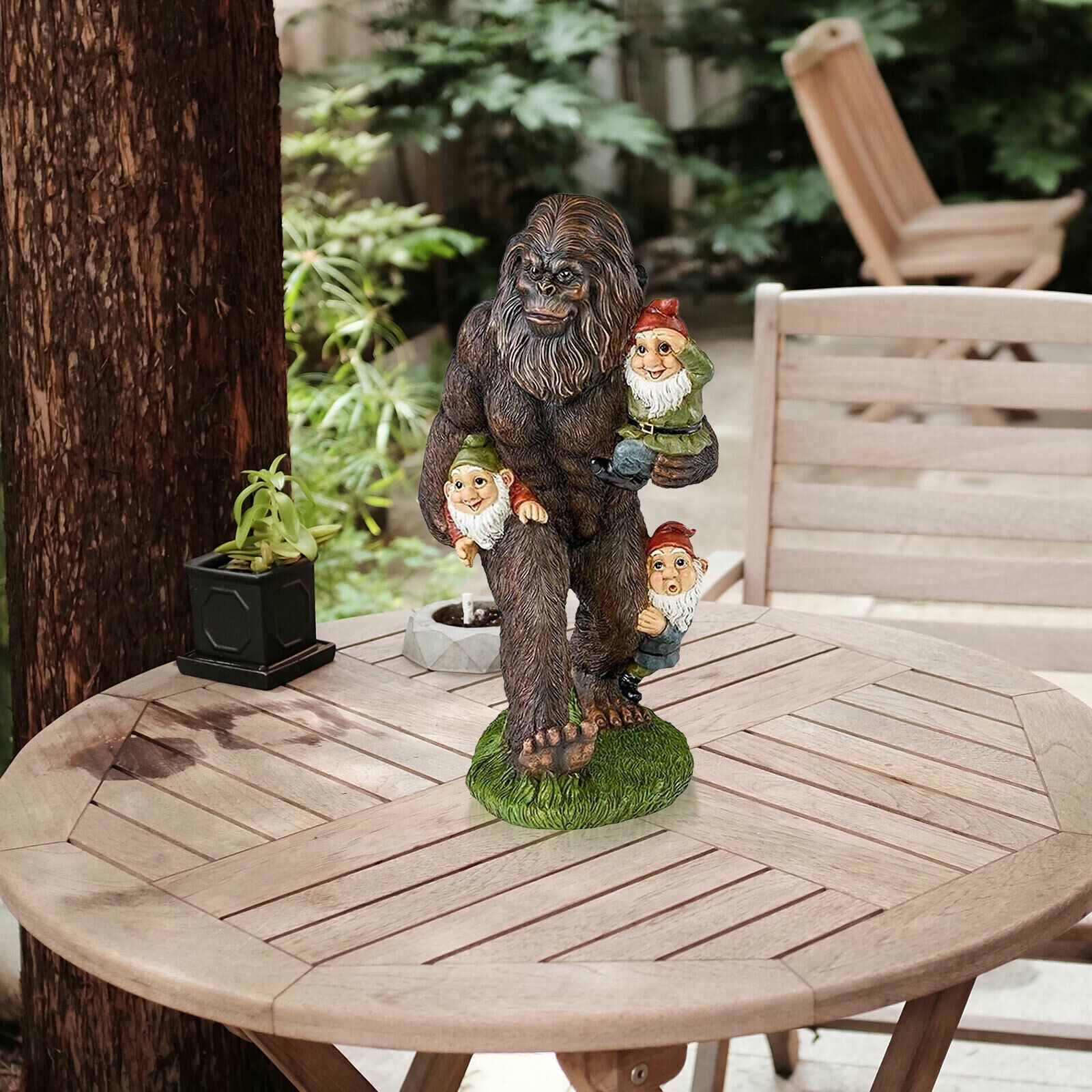 Garden Gnome Statues Outdoor Decor Sculptures Statues Bigfoot Gnomes Garden A