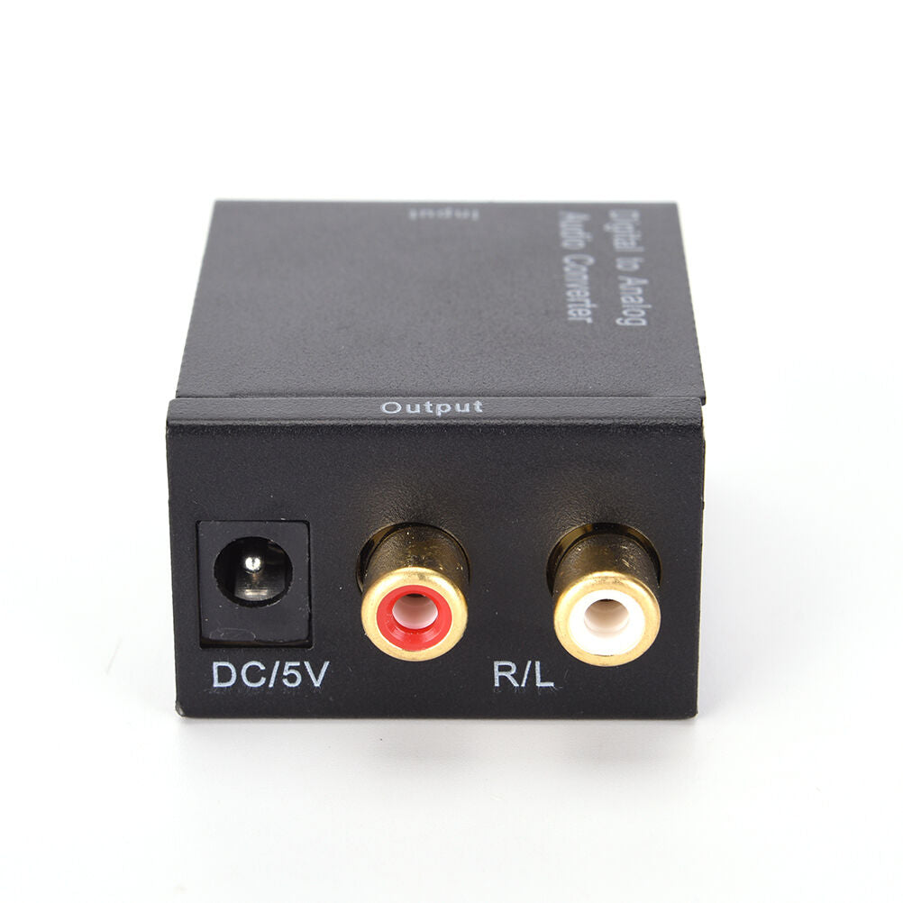 optical coaxial toslink digital to analog audio converter adapter rca L/R3.5BDA