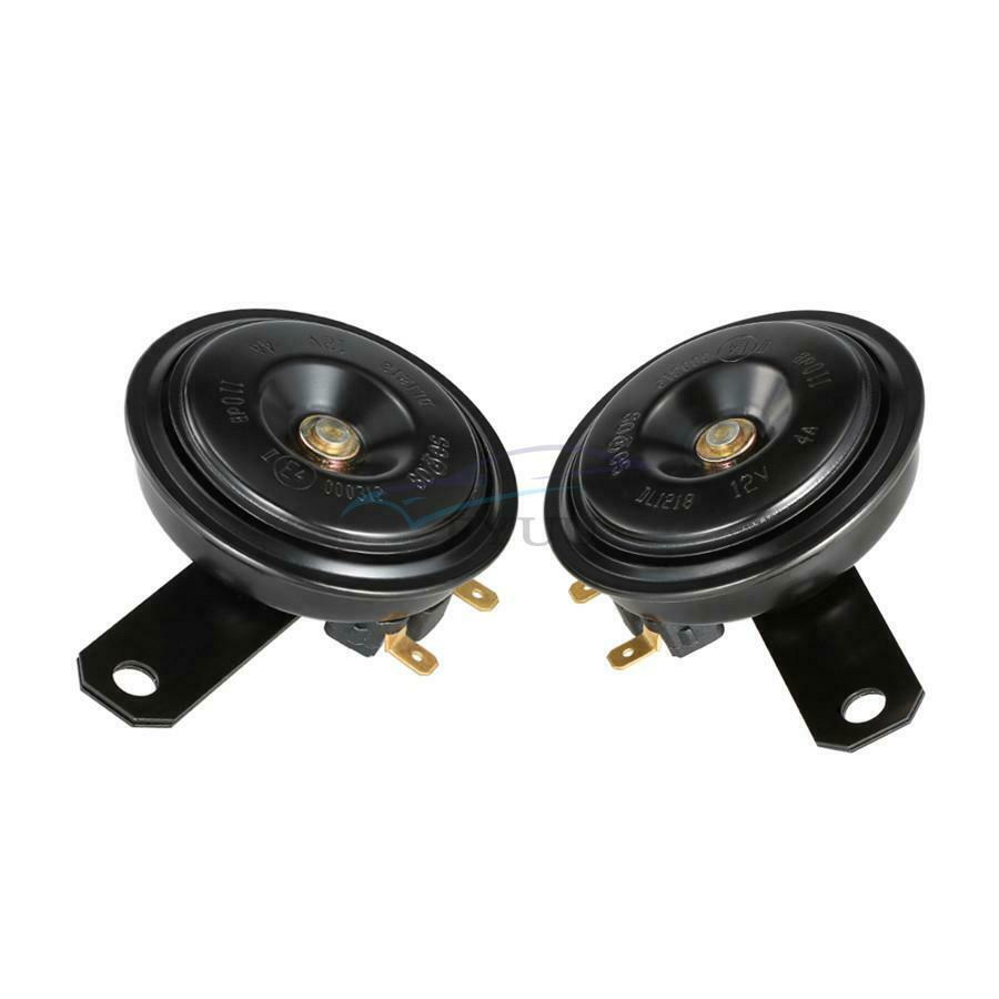 2Piece Car Truck 12V/4A Automotive Electronic Horn 48W Balck Color Universal New