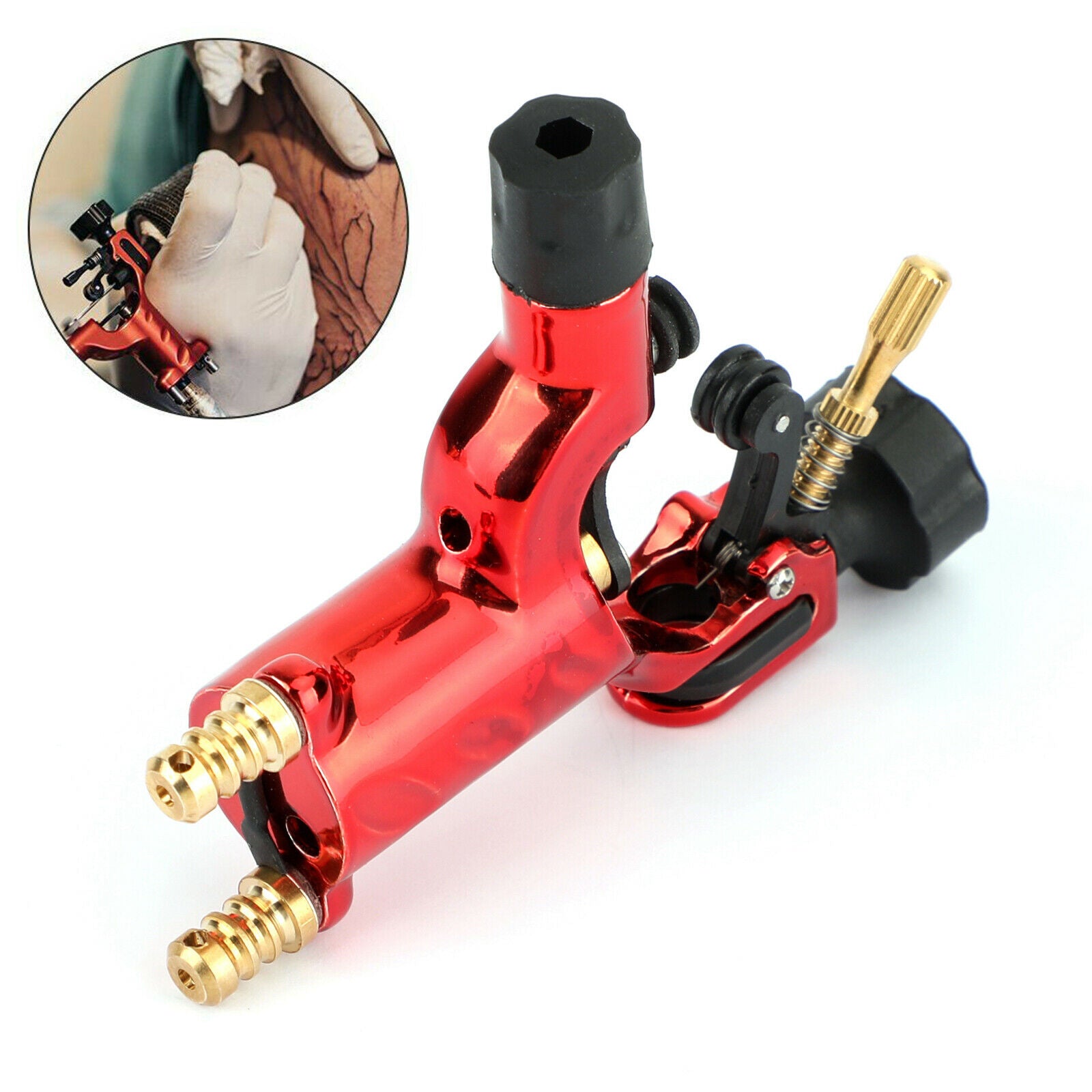 Red Rotary Tattoo Machine Guns Dragonfly Shader Liner B5