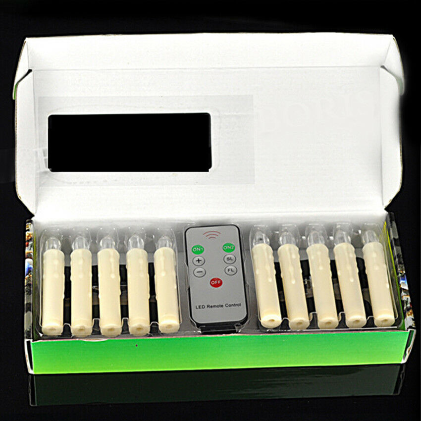 Electric LED Candles Flickering Flameless Battery Candle Light Remote Control