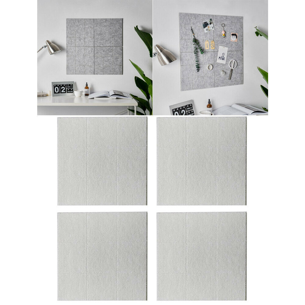 4 Pieces Sample Message Board Color Felt Memo Display Pinboard Panels Art