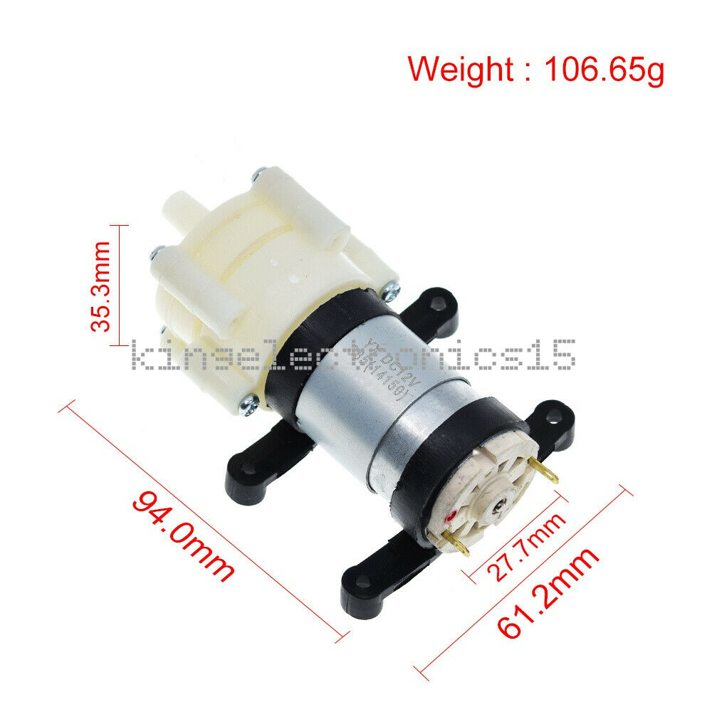 DC 12V Mini Aquarium Pump Fish Tank Motor for Water Diaphragm Pump Air Pump