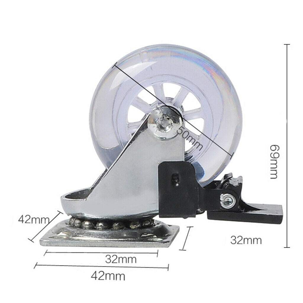 2'' Caster   Brass Ball Chair Caster Furniture Wheel with Brake