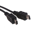 Mini USB 2.0 Female To Dual 2 Male Splitter Cable Y Extens!jp-SL ijJCAUJ Tt