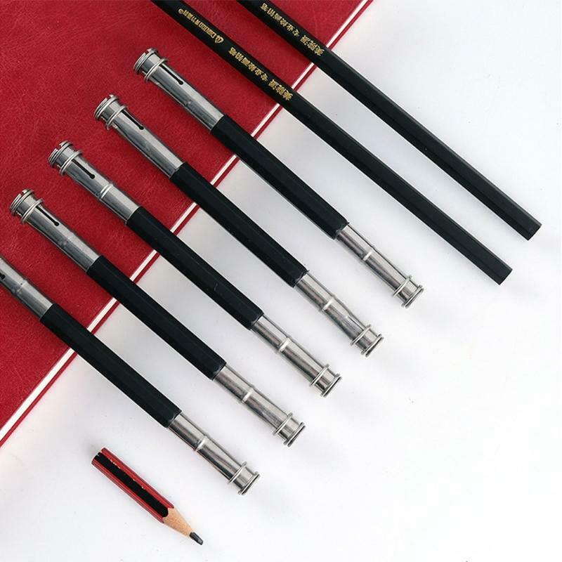 2Pcs Dual Head Pencil Extender Drawing Writing Tool Holder Art Pencil Lengthener
