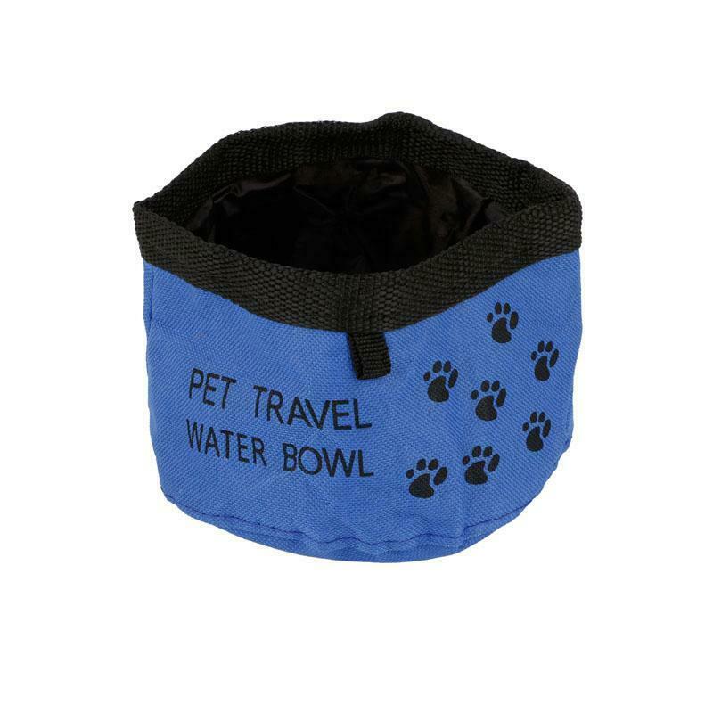 Collapsible Pet Dog Cat Foldable Travel Camping Food Water Feeder Bowl Dish New