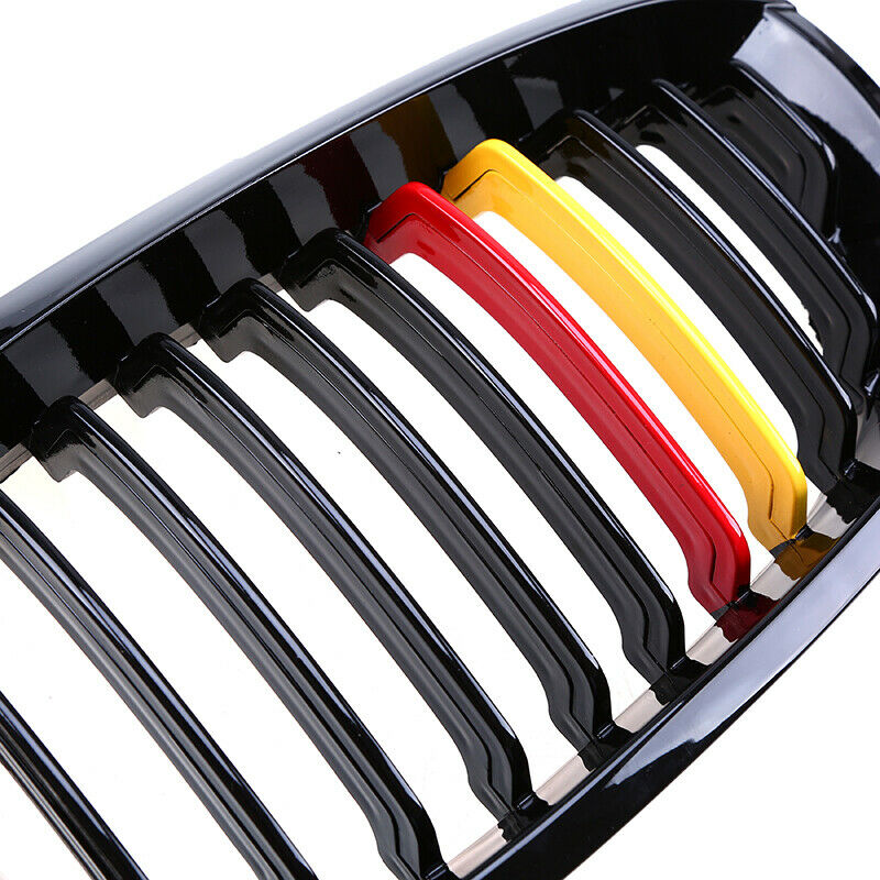 Front Kidney Grilles ABS Gloss Black For BMW E46 330Ci 325Ci M3 Coupe 2003-2006
