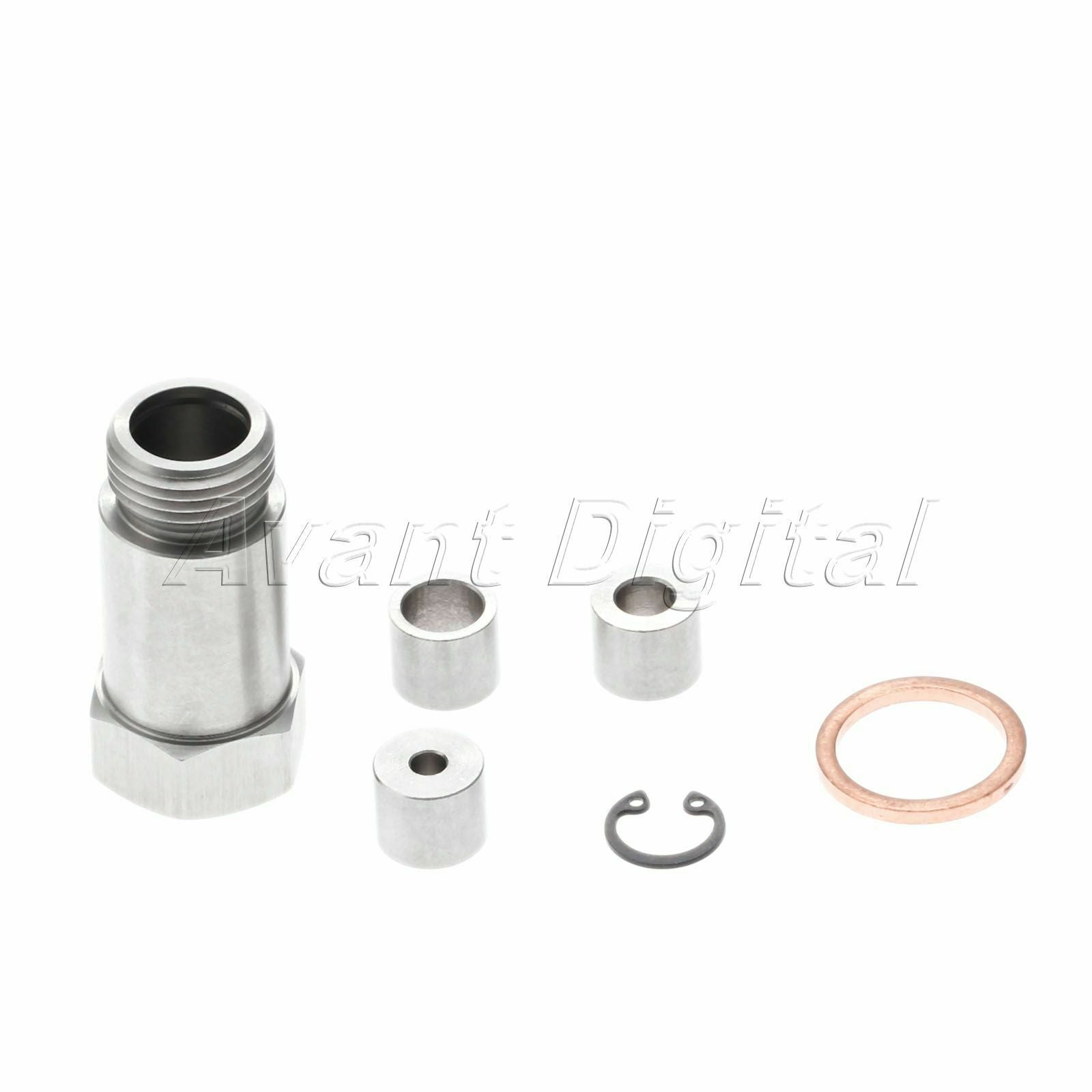 6Pcs O2 Oxygen Sensor Spacer Adapter Isolator CEL Fix Bung Adjustable Inserts