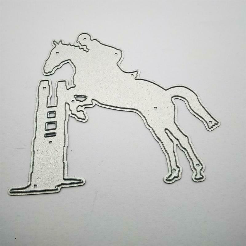 Horse Metal Cutting Dies Stencil DIY Scrapbooking Album Paper Card Template Mold