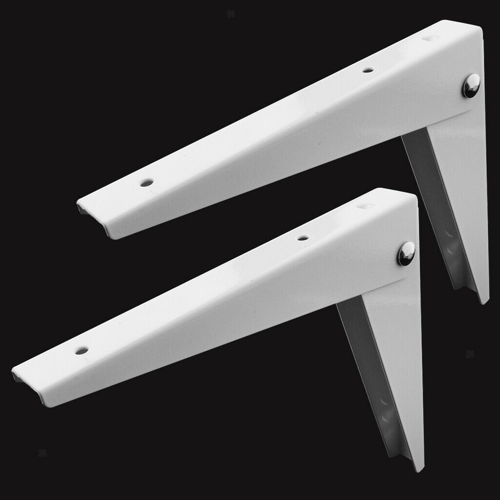 10pcs Thickened Steel Angle Fasteners Bracket Straight Angle - 8 Inch