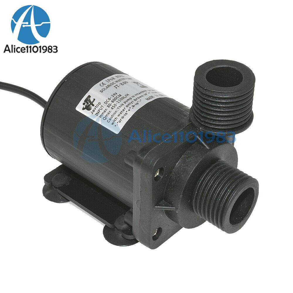 DC 12V 24V Hot Water Circulation Pump Solar Water Pump Brushless Motor 800L/H