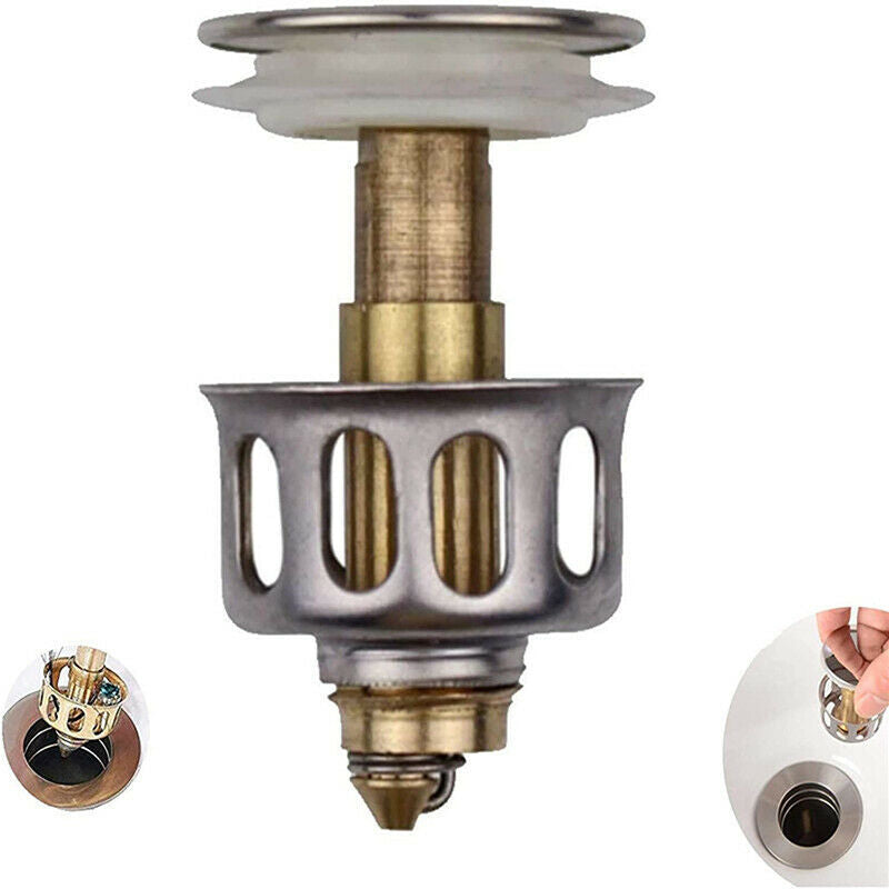 Universal Wash Basin Drain Filter Sink Drain Vanity Stopper Bathroom Accessor KX