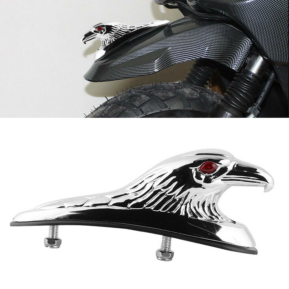 Motorcycle Front Fender Mudguard Ornament Eagle Head Statue Fit for Kawasaki Ya