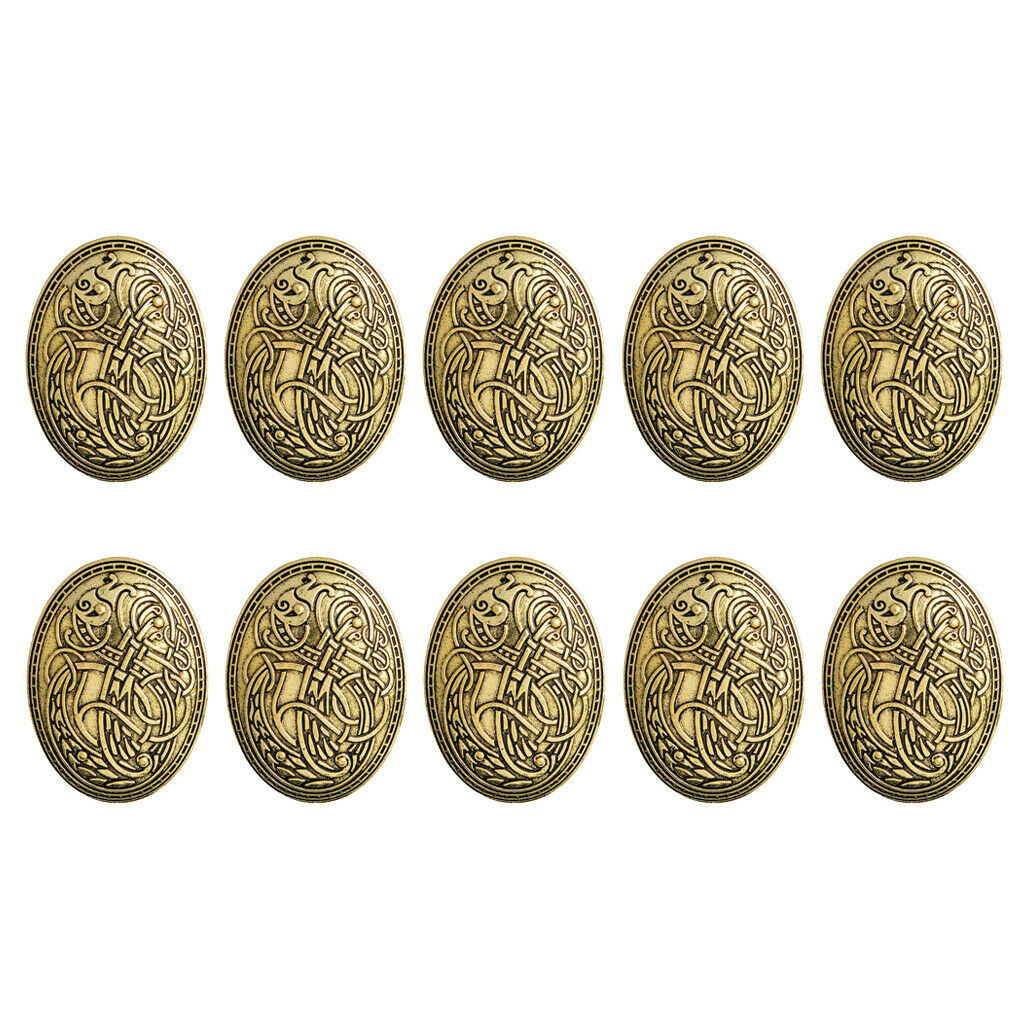 10 lot Viking Norse Brooch Retro Shield Shawl Coat Scarf Collar Clasp Pin