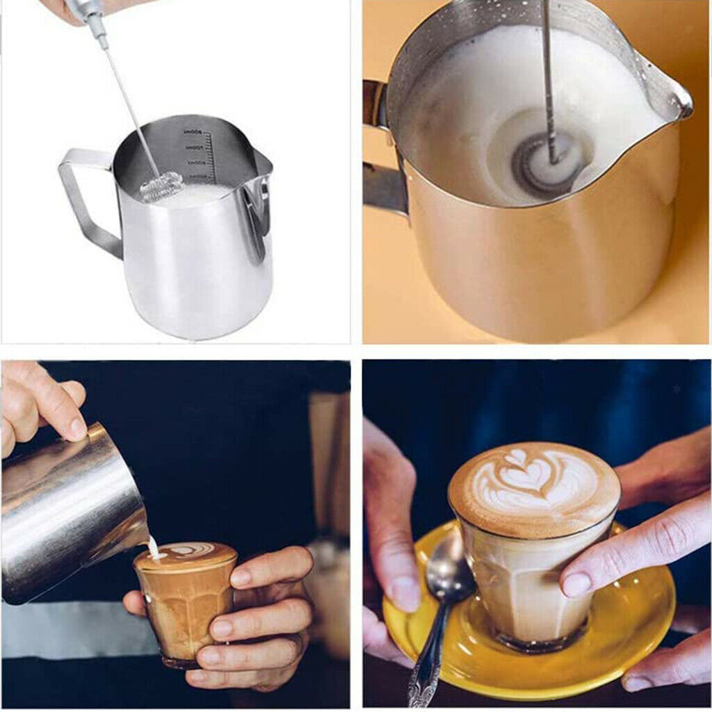 Electric Milk Frother Egg Beater Handheld Foamer Blender Creamer Drink Mixer