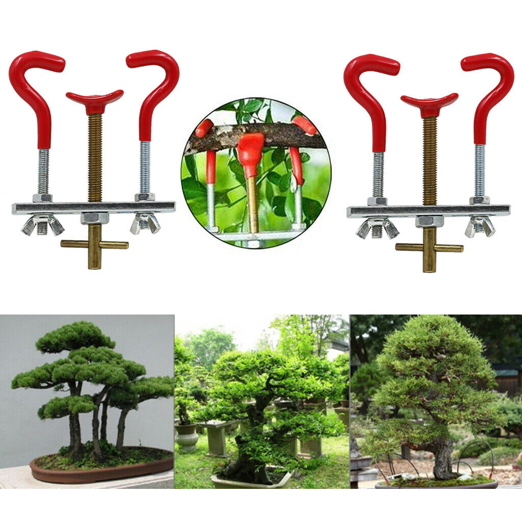 2 Piece Steel Garden Care Gardening Bonsai Tool Kit Tree Branch Trunk Bender
