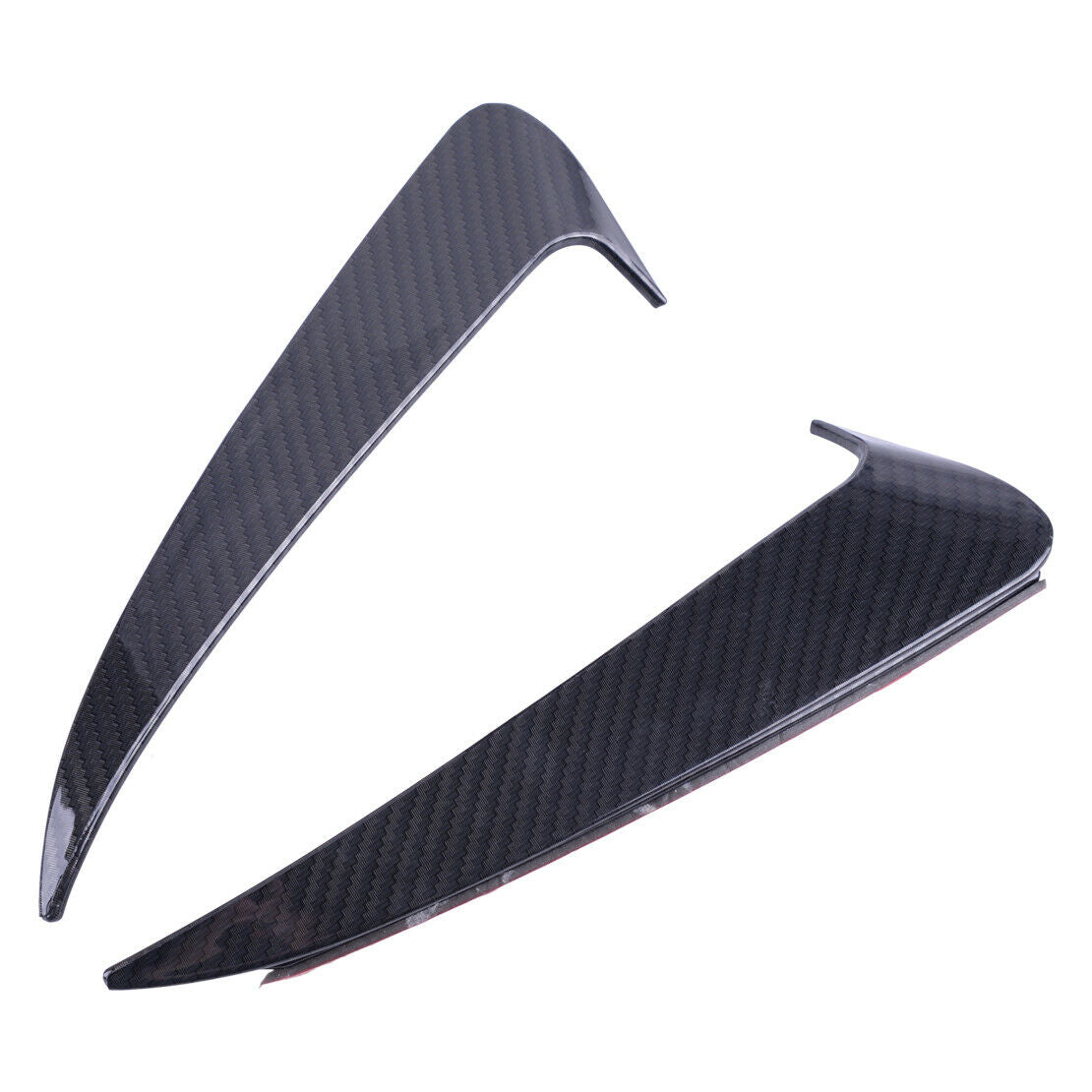 Carbon Fiber Style Rear Bumper Lip Splitter Canard fit for Benz W205 4D Atn