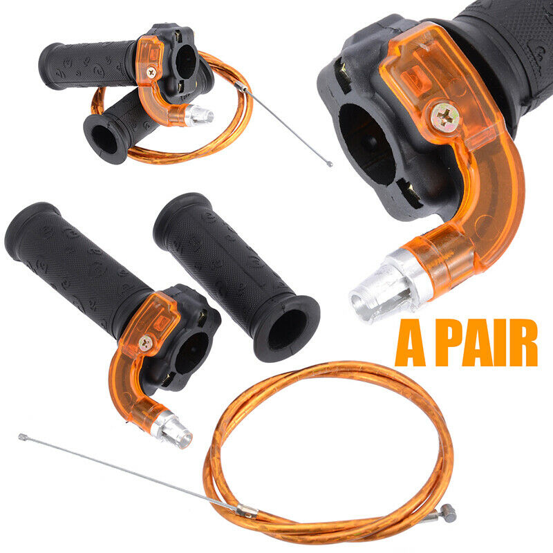 Gas Carburetor Throttle Cable Twist Handle Grips For 2 Stroke ATV Quad Mini MoI7