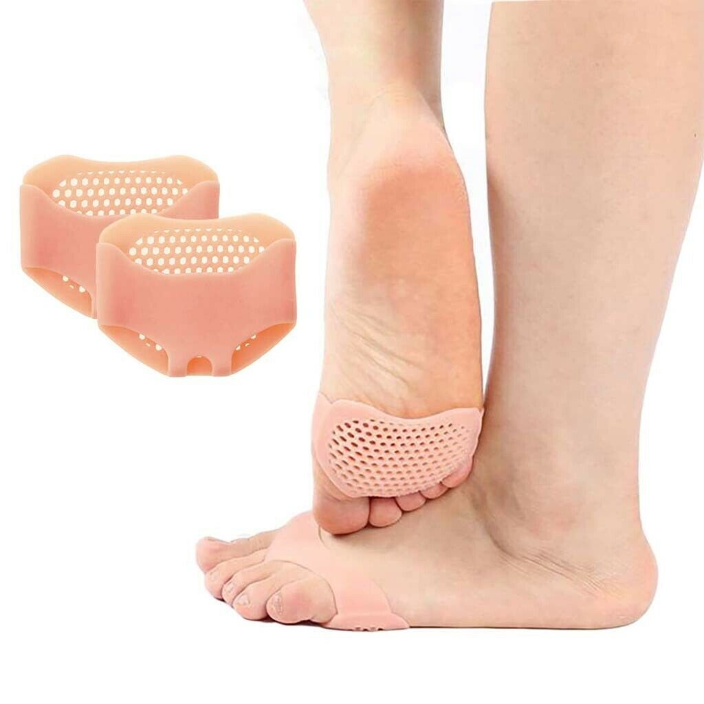 10 Pairs Honeycomb Ball of Foot Pads Reusable Metatarsal Pads for Foot Pain
