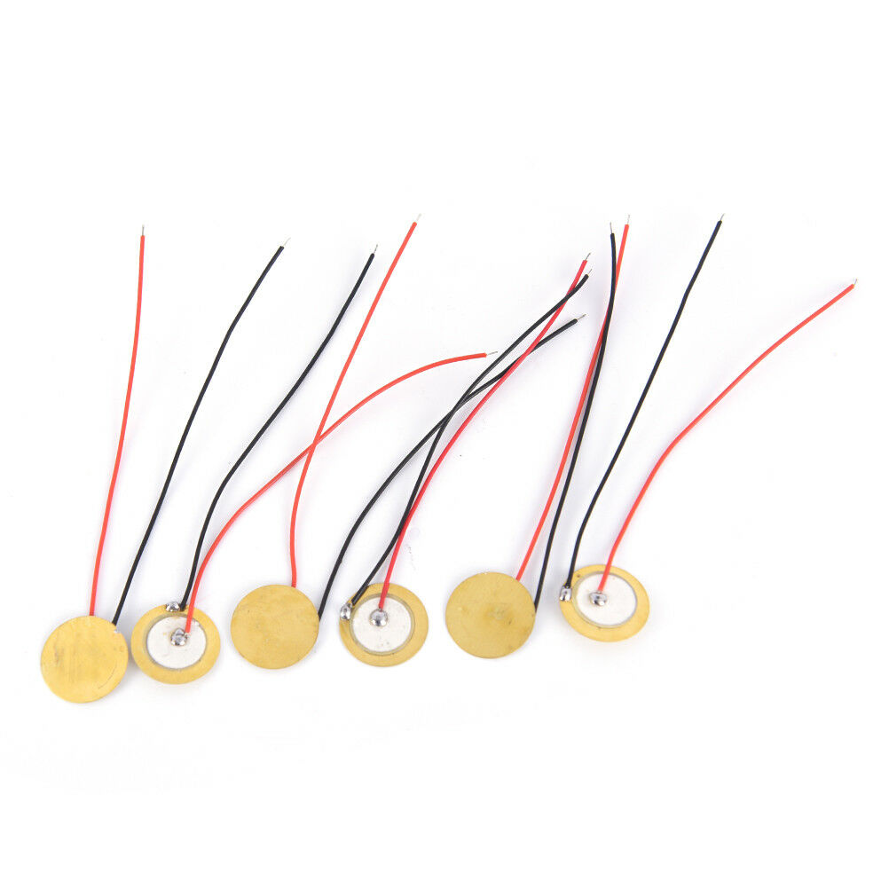 12pcs 15mm Piezoelectric Piezos Amplifiers Discs Leads For Guitar Pickup R.l8