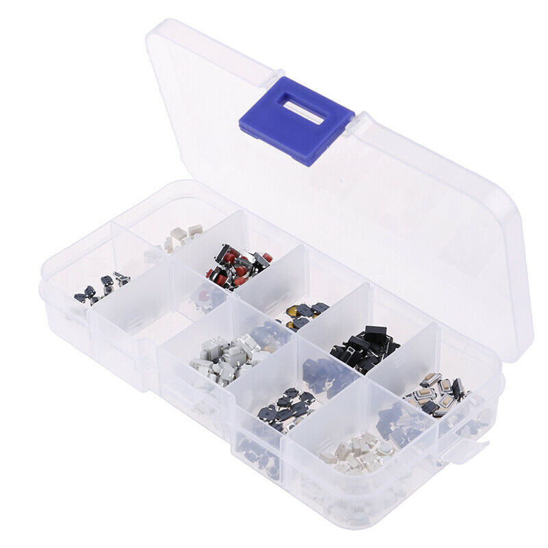 10 Types 250pcs Mixed Tactile Push Botton Switch Car Key Remote Microswitch WF