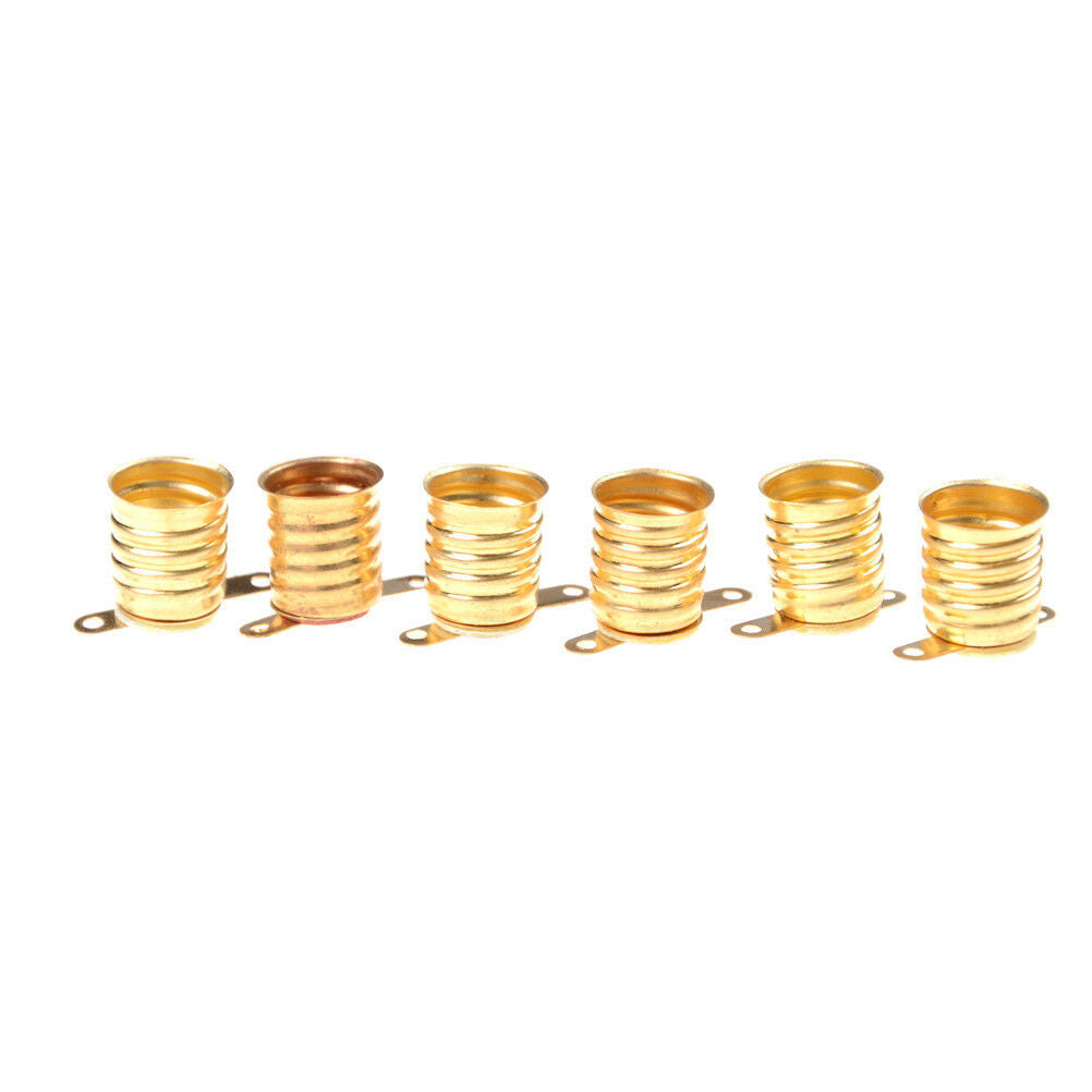5pcs/set E10 Straight Copper Light Bulb Screw Base PCB Socket Lamp Holde.l8