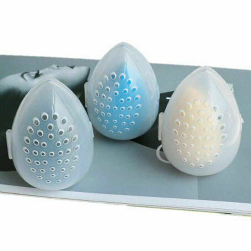 Cosmetic Egg Shaped Rack Beauty Sponge Stand Storage Case Makeup Blender Holder