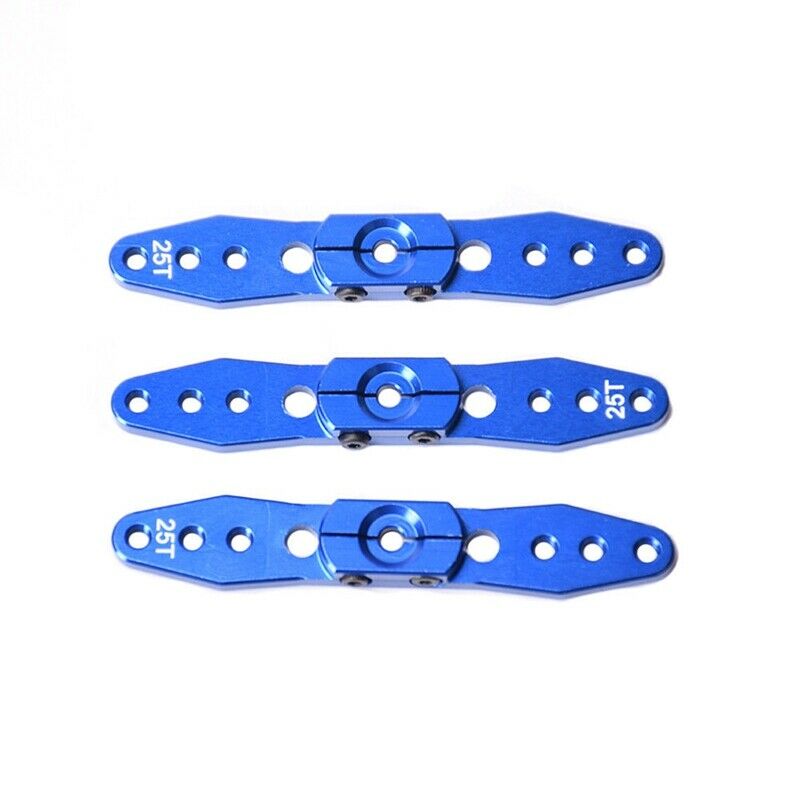 3PCS Aluminum Stee Servo Horn Arm 25T for 1/8 1/10 RC Car Boat Upgrade Part O9X3