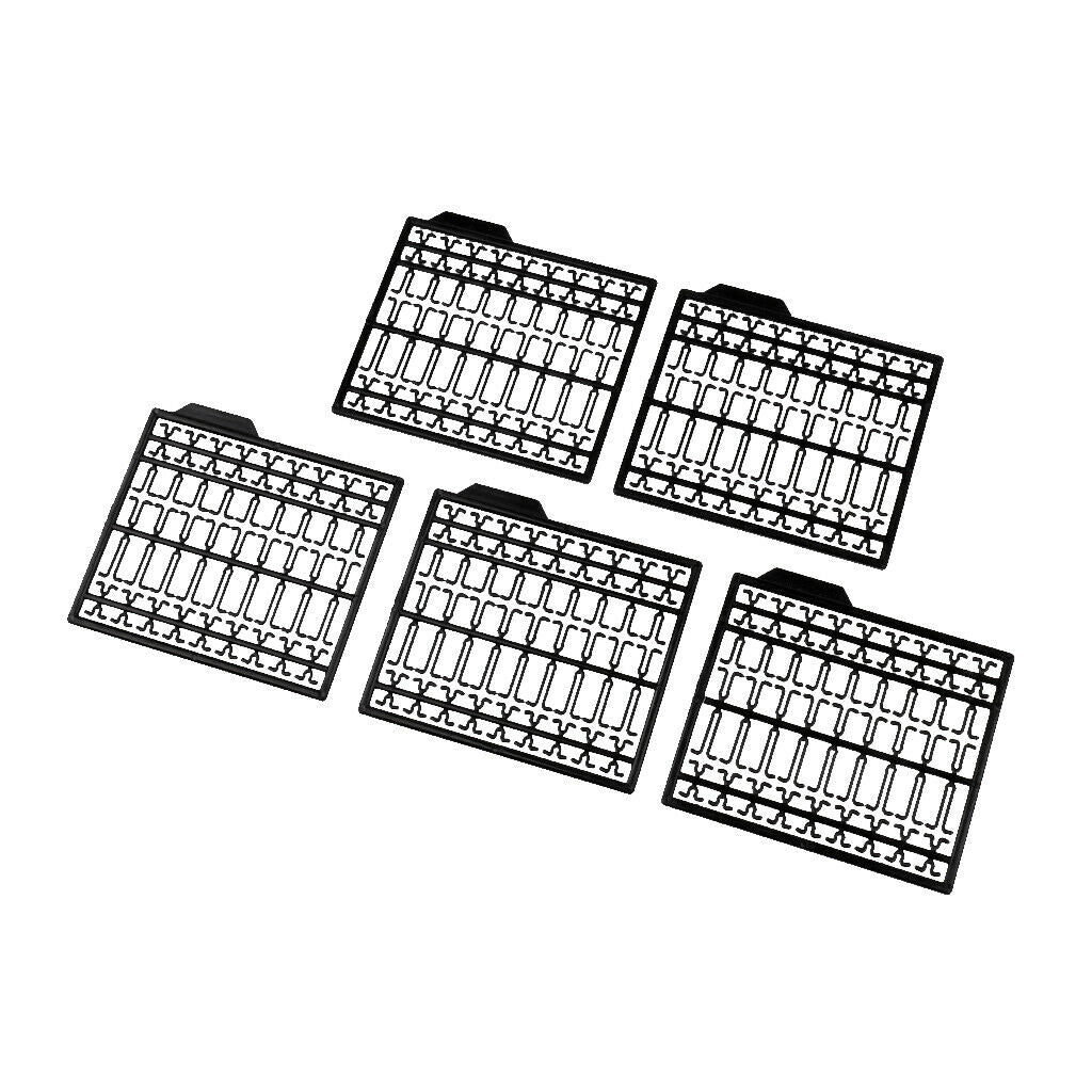 5pcs Hair Extenders Boilie Bait Stops Hair Rigs Carp Fishing Tackle Black