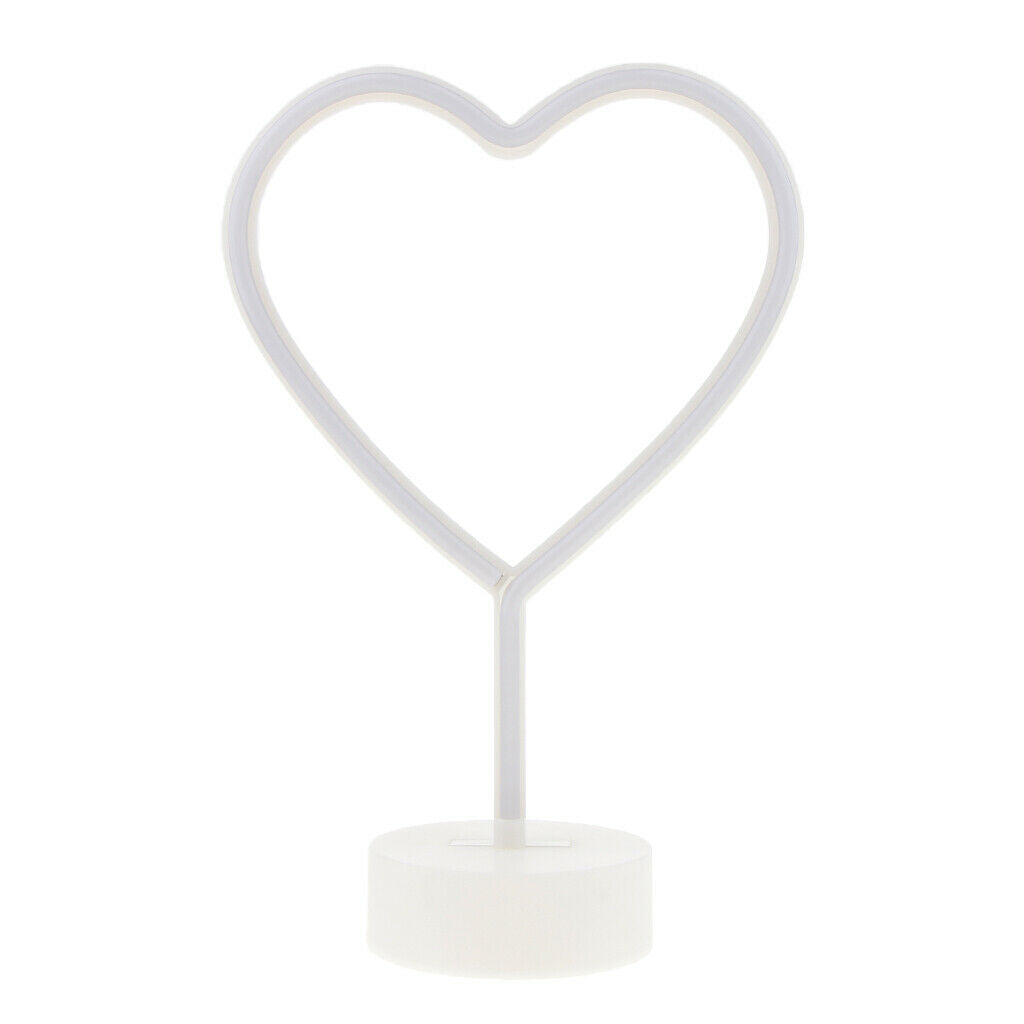 Heart Love LED Night Light Desk Light Lamp with Holder Kids Room Party Decor