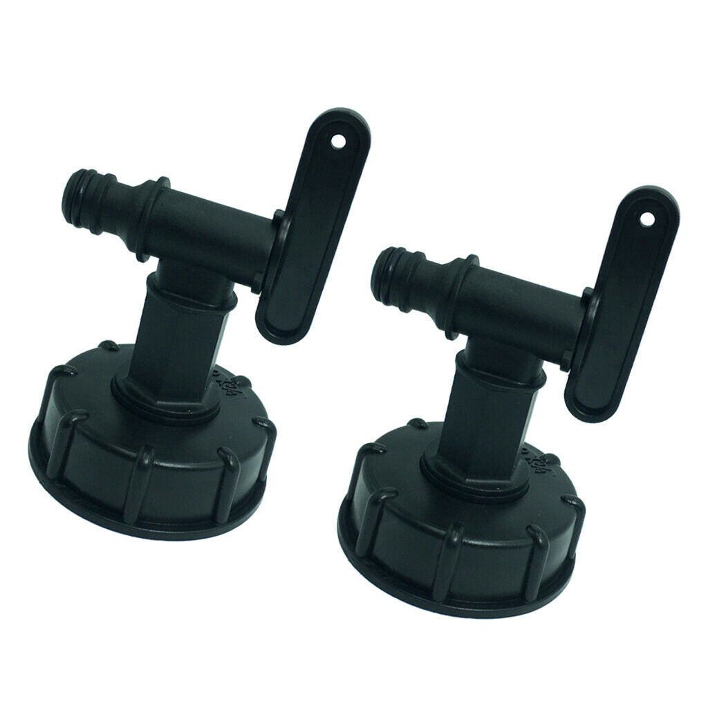 2x IBC Ton Barrel Adapter Water Tank Garden Watering Connector Fitting