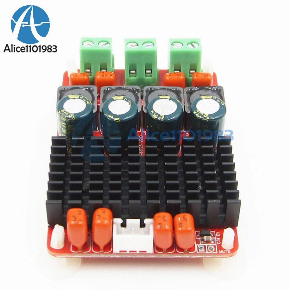 TPA3116 Dual Channel DC12V 24V Stereo 50WX2 BTL Mono 100W Audio Amplifier Board